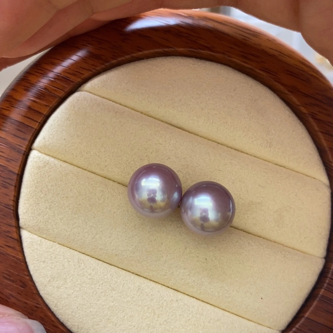 淡水珍珠耳饰银S925镶嵌