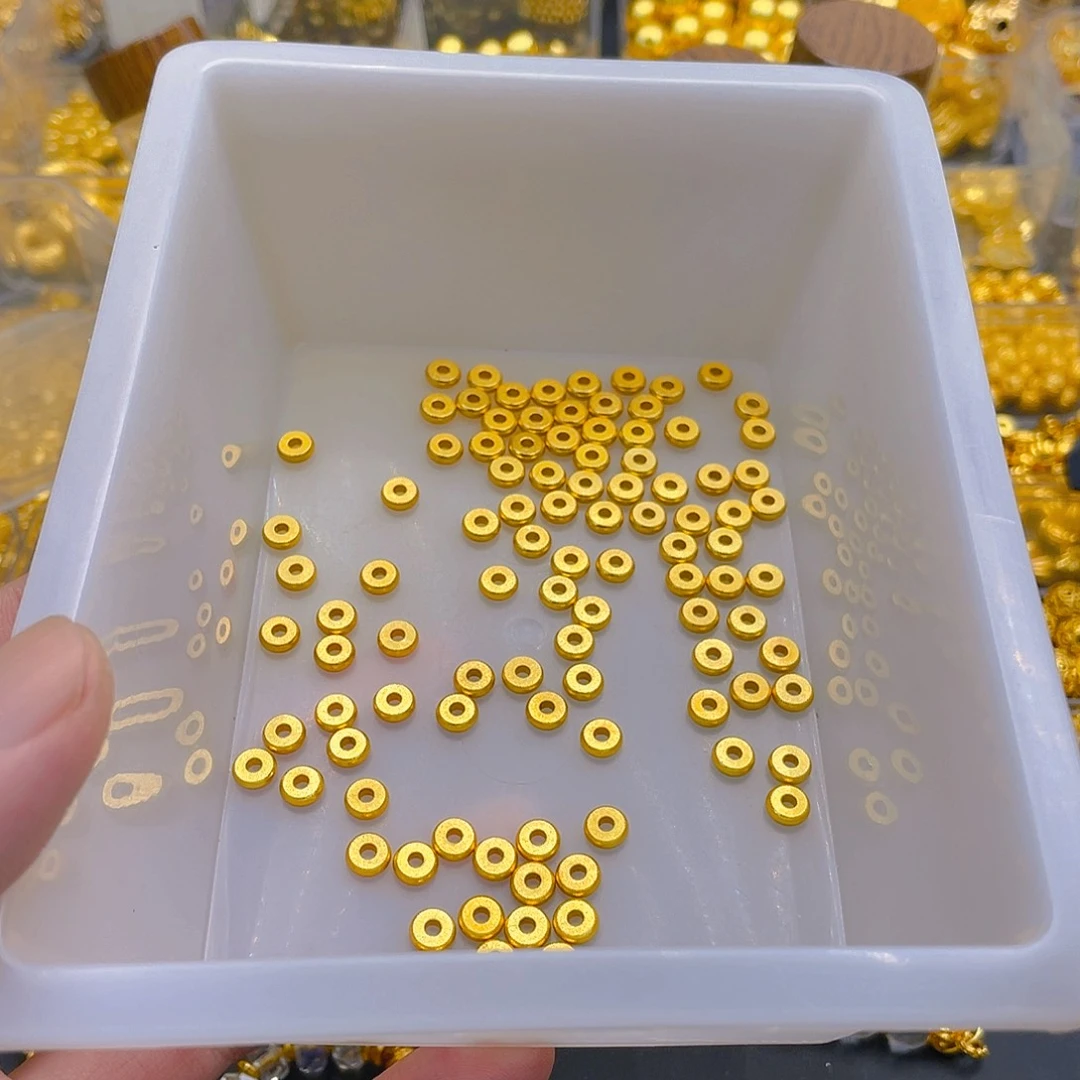 锆石铜合金算盘珠隔片6mm10颗