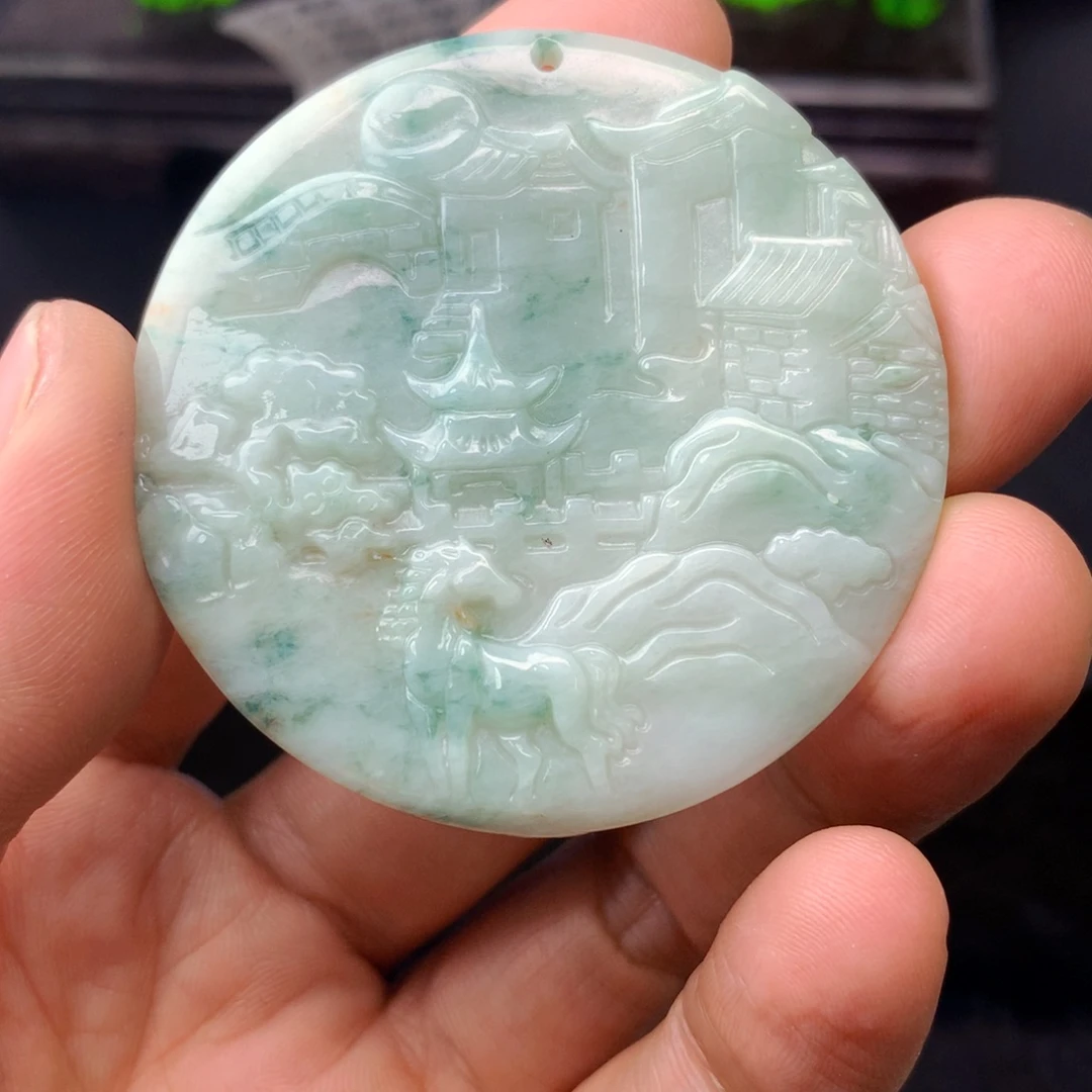 翡翠未镶嵌颈饰翡翠首饰和翡翠珠宝