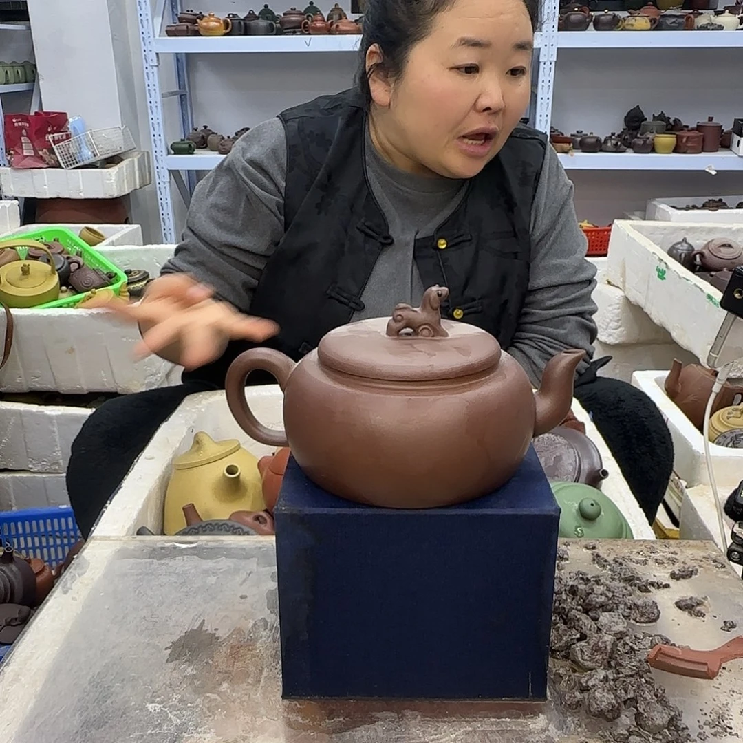 茶壶紫砂宜兴紫砂壶瑕疵处理