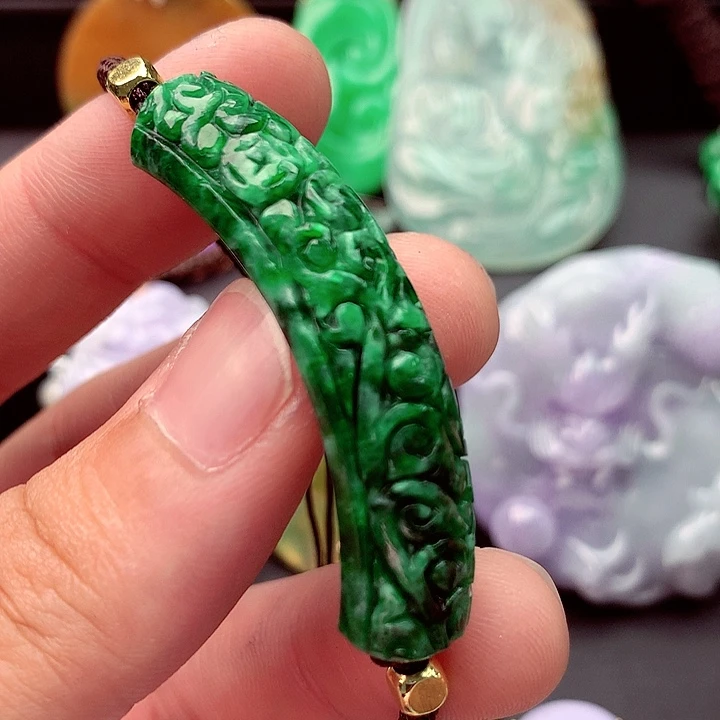 手链翡翠未镶嵌A货