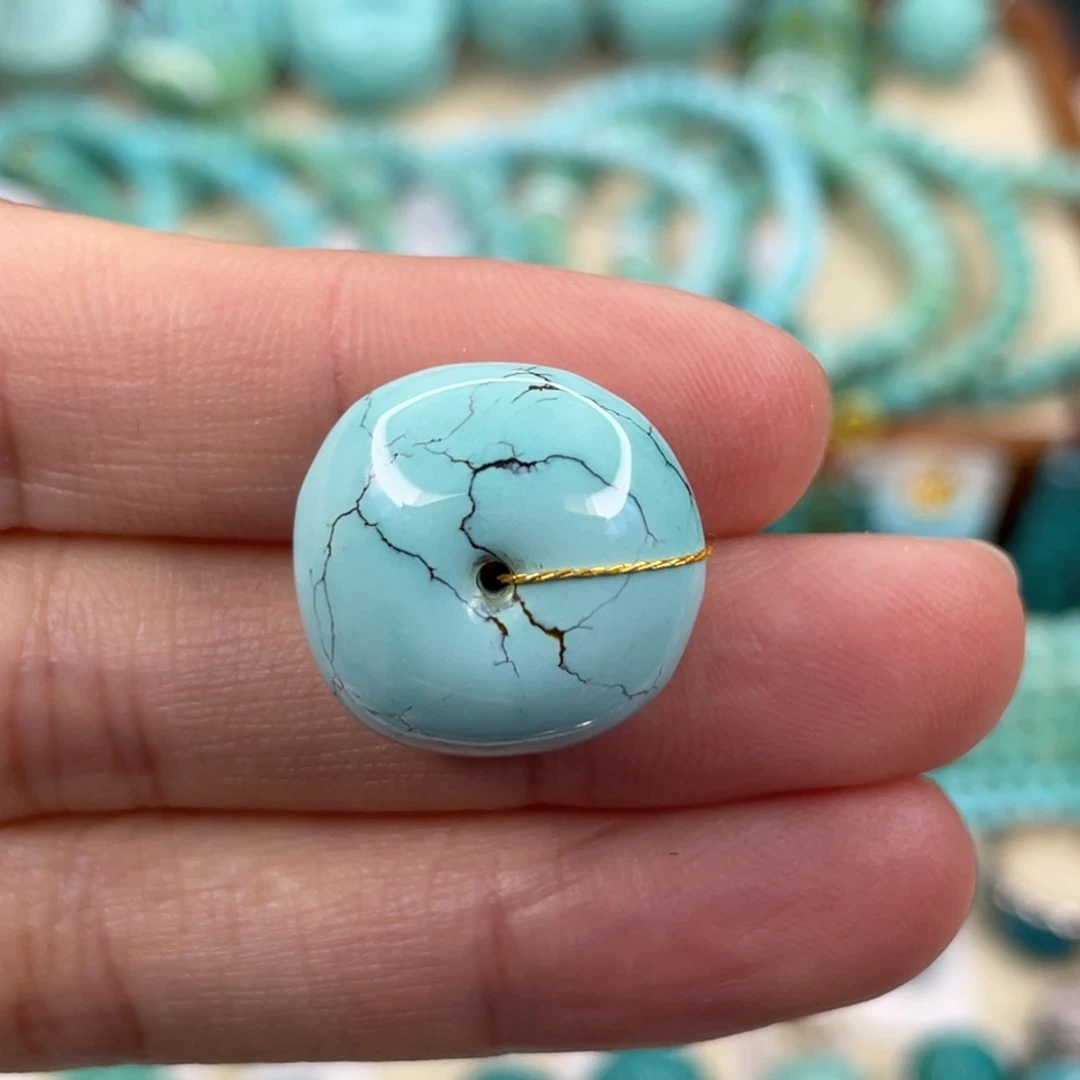 绿松石未镶嵌挂件