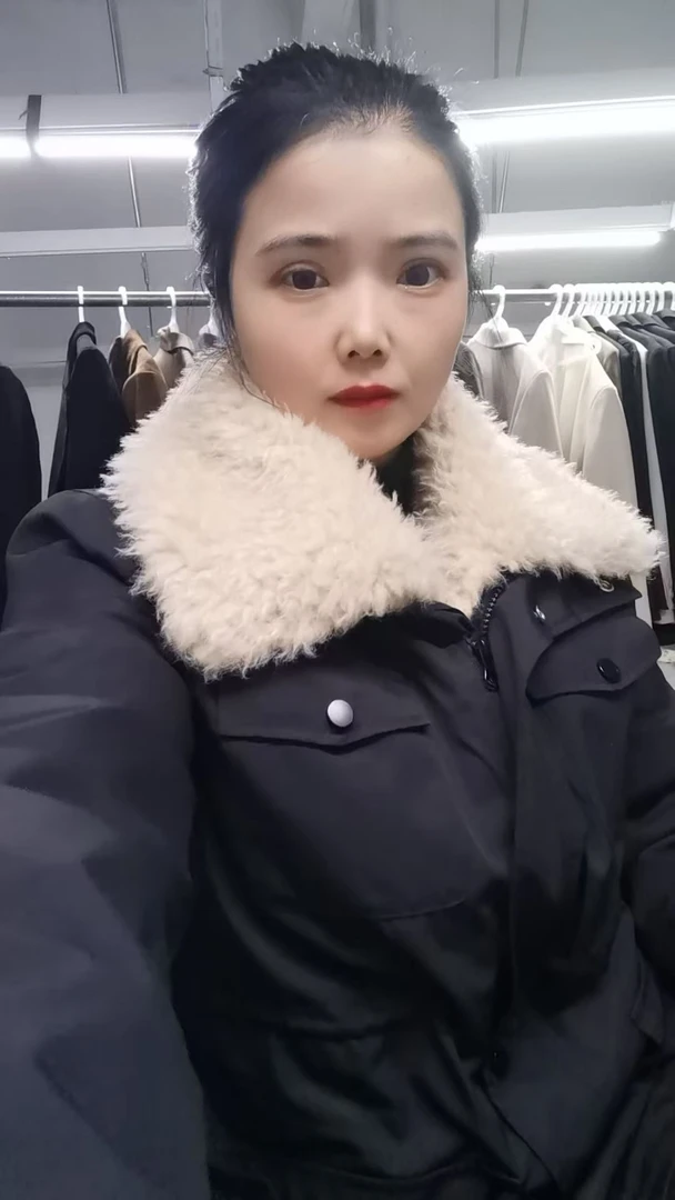 长袖女复古港风薄款可拆卸女士加绒休闲派克服皮毛一体羽绒直充服