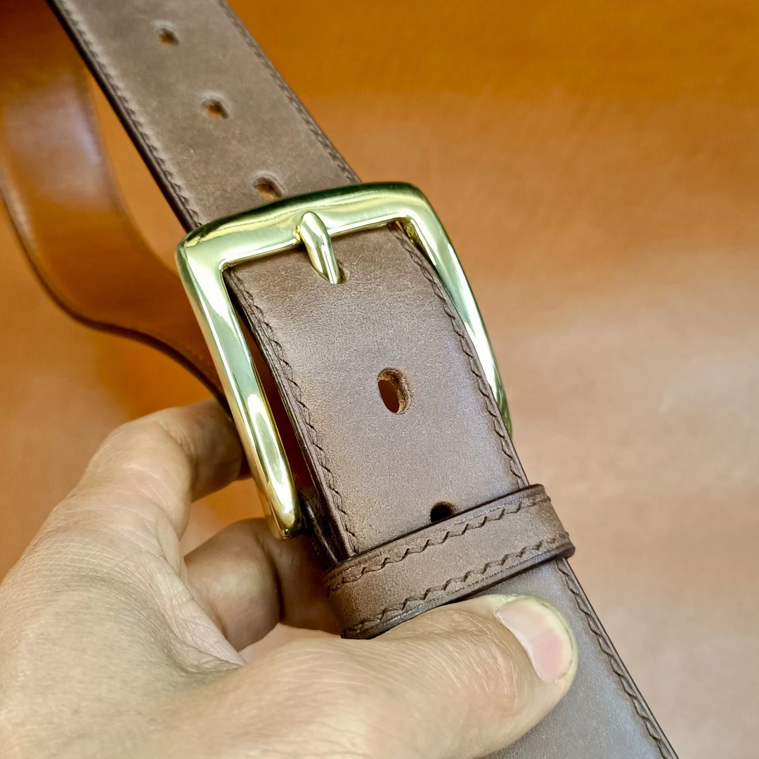 咖啡色复古磨砂男士经典头层牛皮休闲腰带时尚百搭男真皮皮带