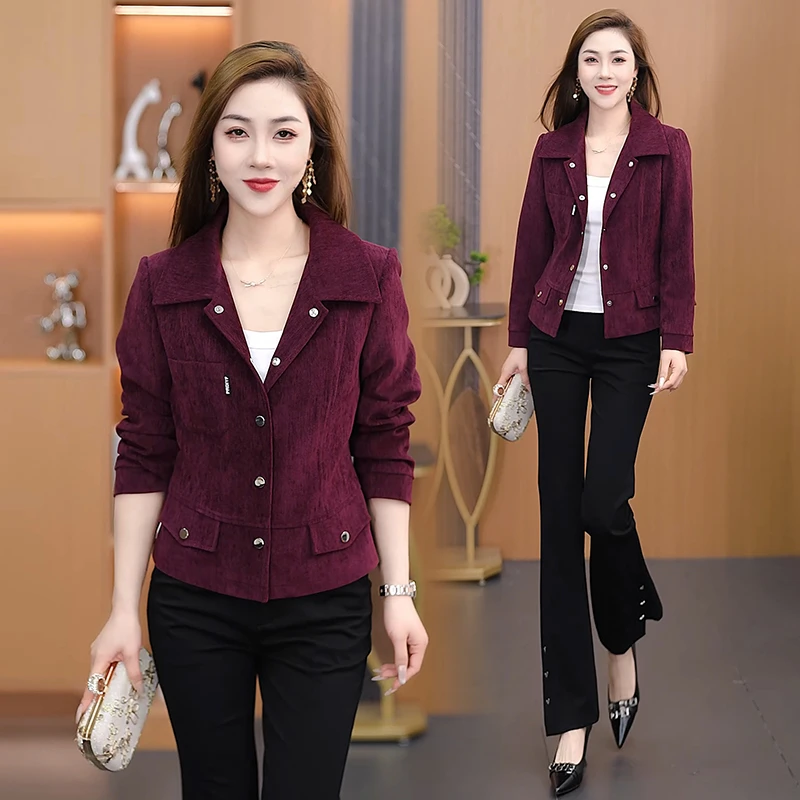 时尚休闲短款小西装外套女2025春季新款小个子洋气高级感夹克上衣