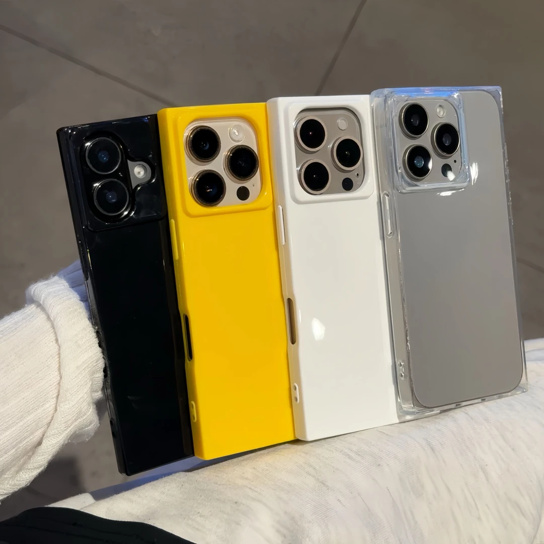 欧克里里高级冰晶方块苹果17/16promax手机壳iPhone14/15适用1213