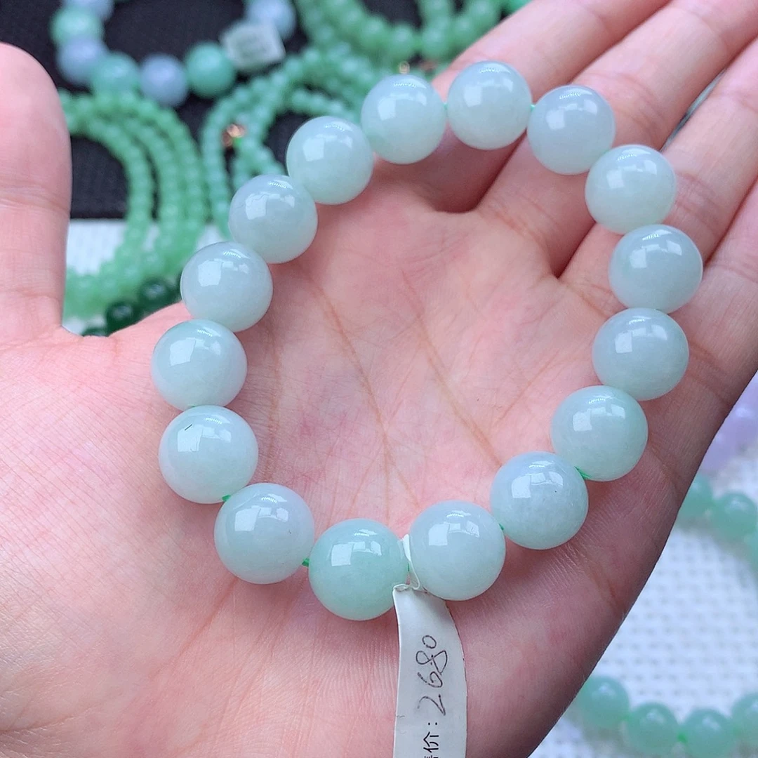 翡翠未镶嵌毛衣链