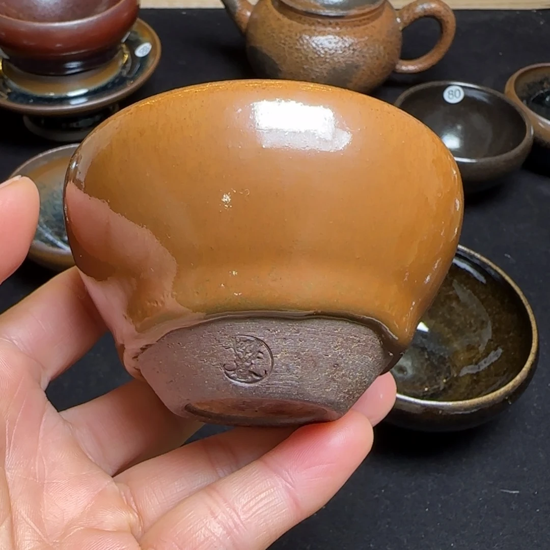 茶盏7行云龙窑柴烧