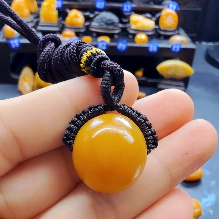 腾***儿田黄石田黄石珠子