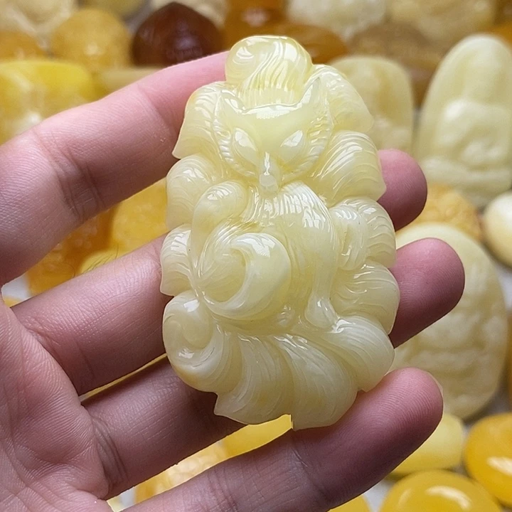 琥珀颈饰未镶嵌琥珀蜜蜡吊坠