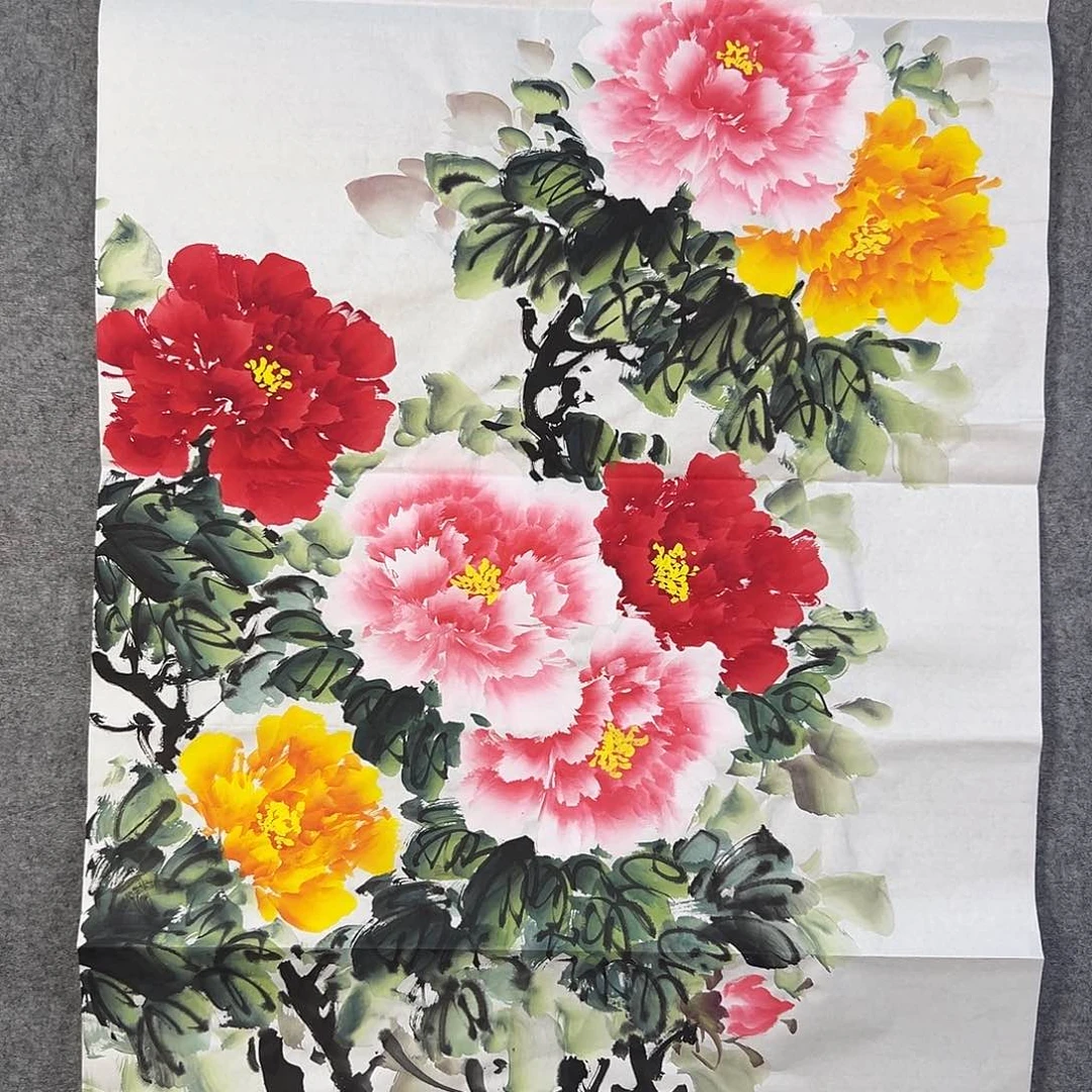 国画380 牡丹花等经济植物资源和