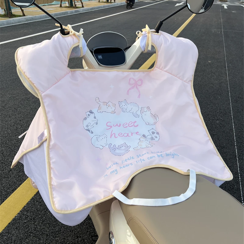 电动车挡风被夏季防晒隔热防水电瓶摩托车防紫外线四季通用夏天款