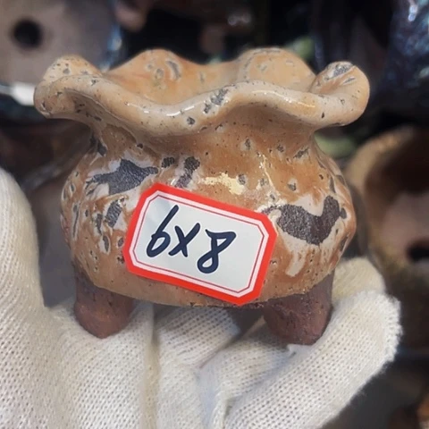 红陶粗陶花盆手工