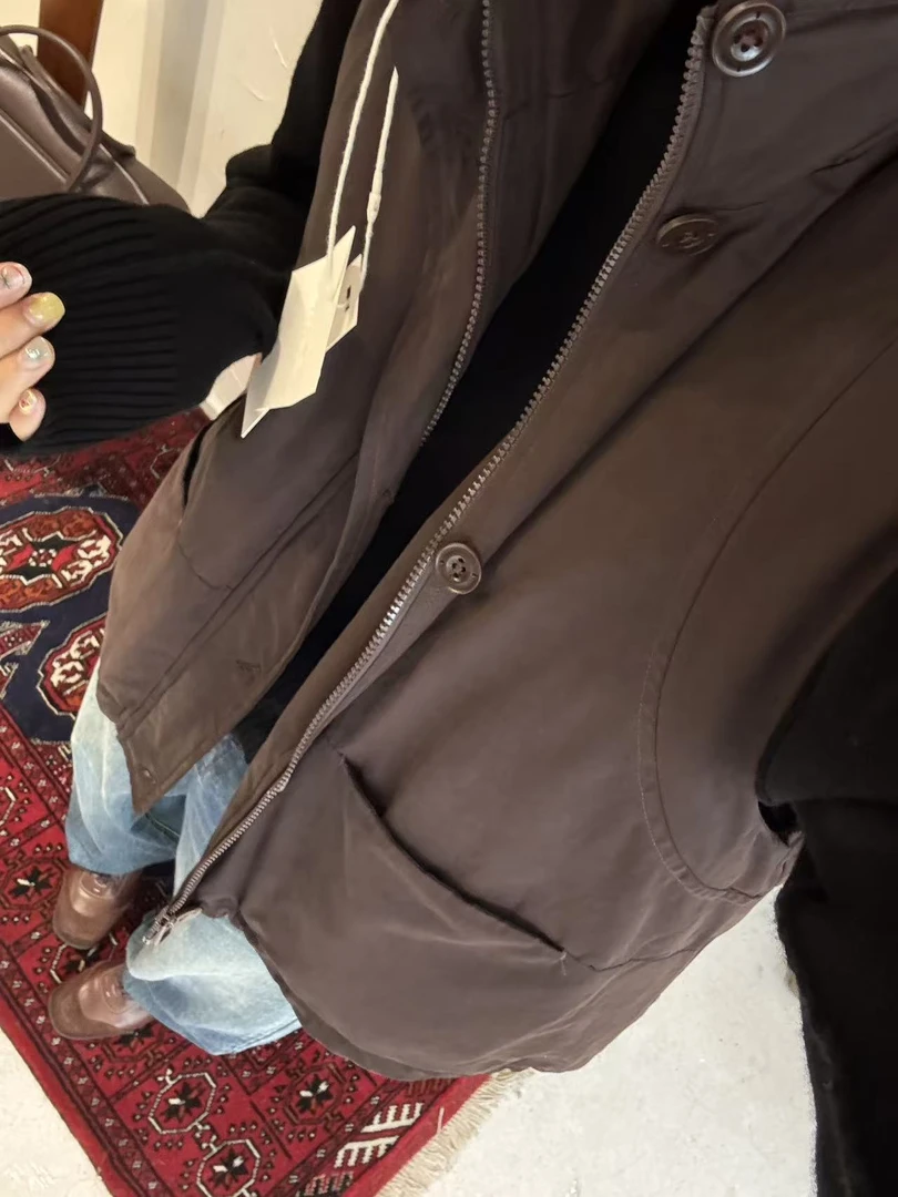 ZHANG&AES秋冬复古纯棉加厚百搭马甲280761