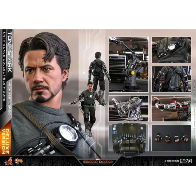 全新现货 HotToys HT 1/6 MMS582 钢铁侠 调试1.0 豪华版