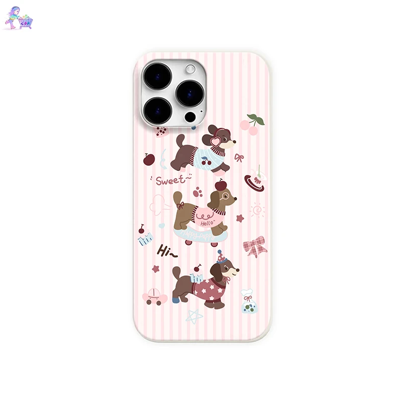 甜品腊肠狗手机壳适用于苹果17promax小米15华为一加vivo荣耀oppo