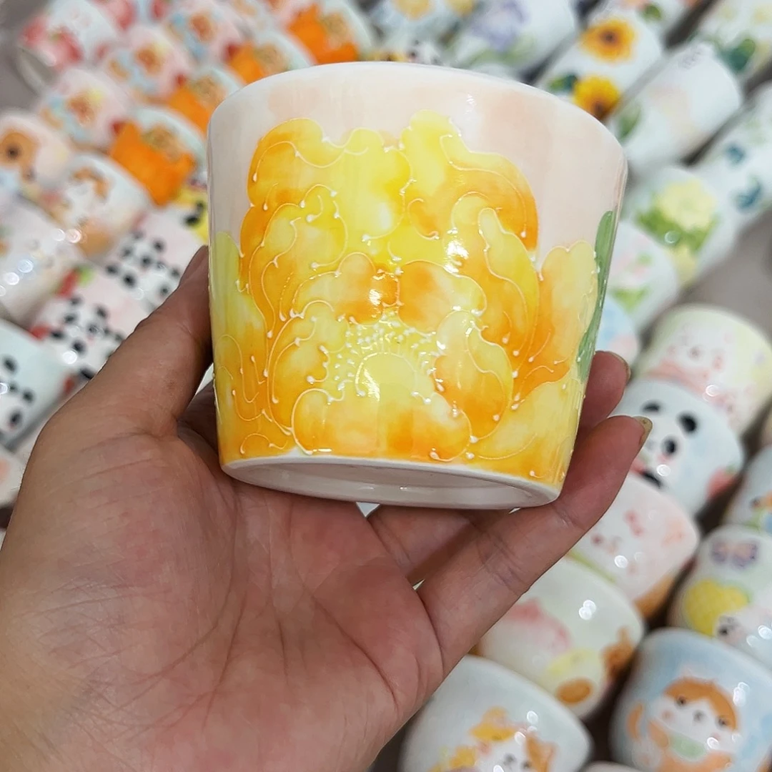 手绘高温釉下彩陶瓷