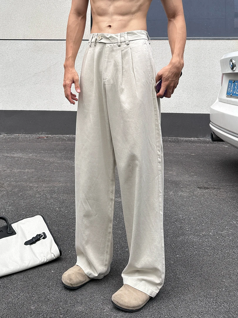 【夕阳西下】黑标 Bloom Studio基础款休闲百搭通勤直筒西装裤男