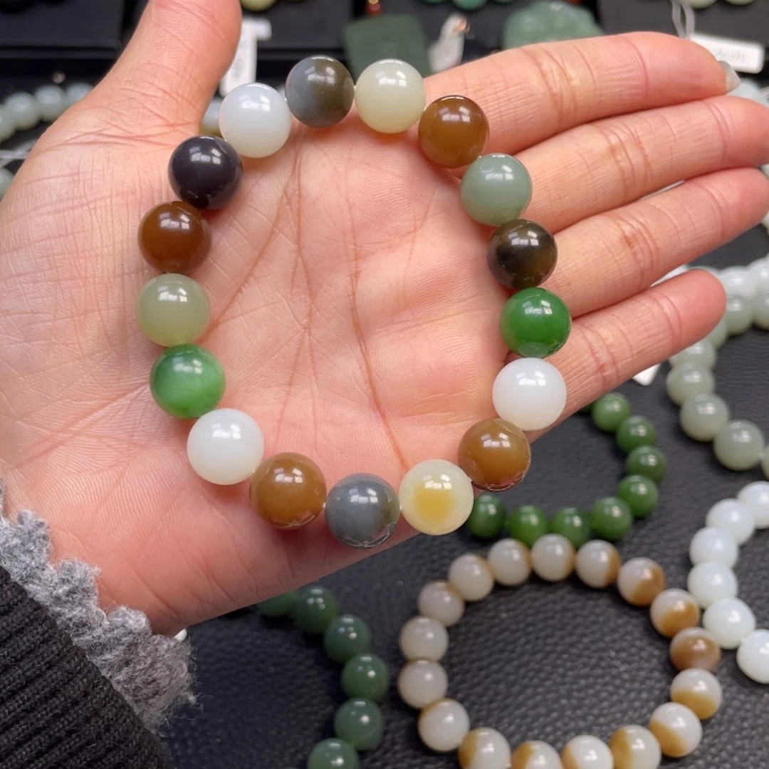 和田玉未镶嵌手链