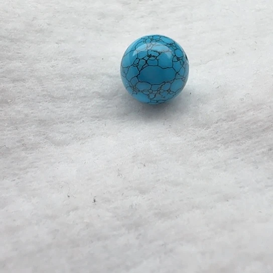尺寸：12蓝网花纹圆珠一颗