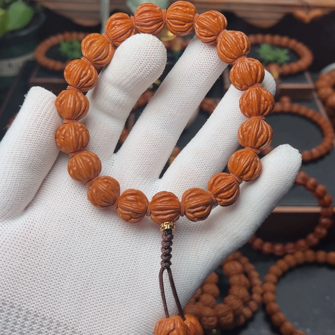 吊坠桃核14精品红皮八道筋