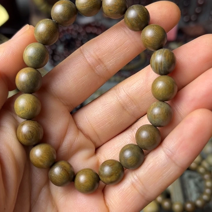 木绿檀木手串10单圈手串