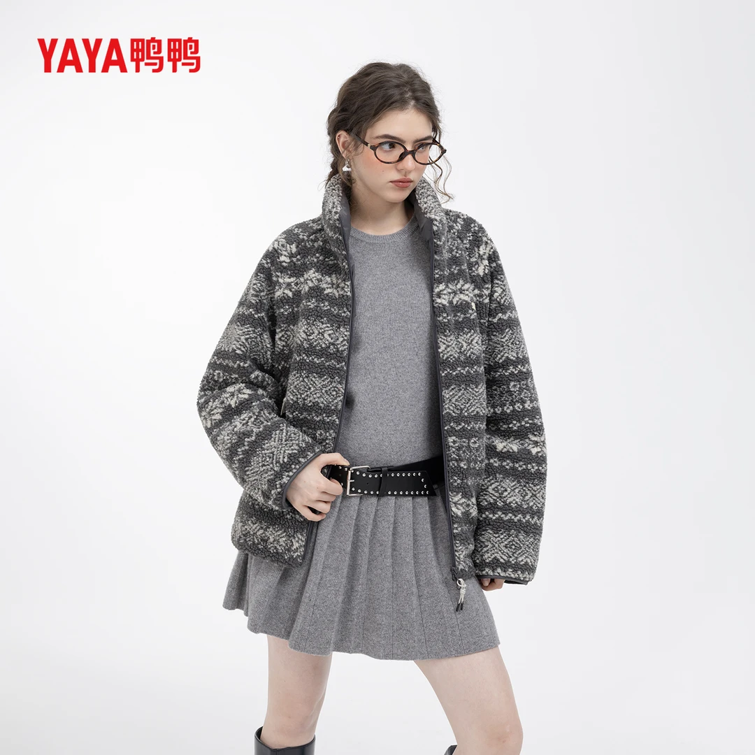 YAYA/鸭鸭羽绒服女款爆款2025新款正品新国标90绒时尚高级外套