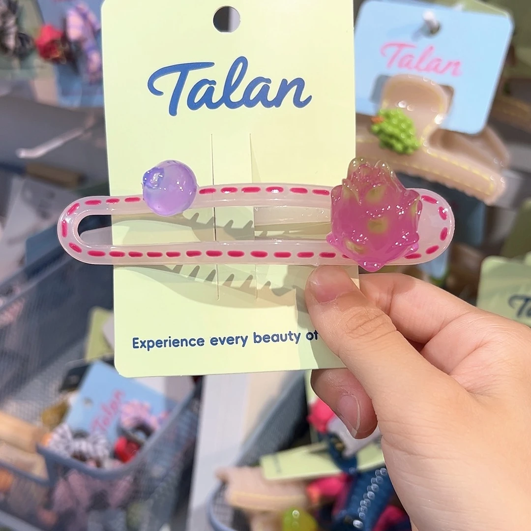 布艺铁合金懒人夹火龙果