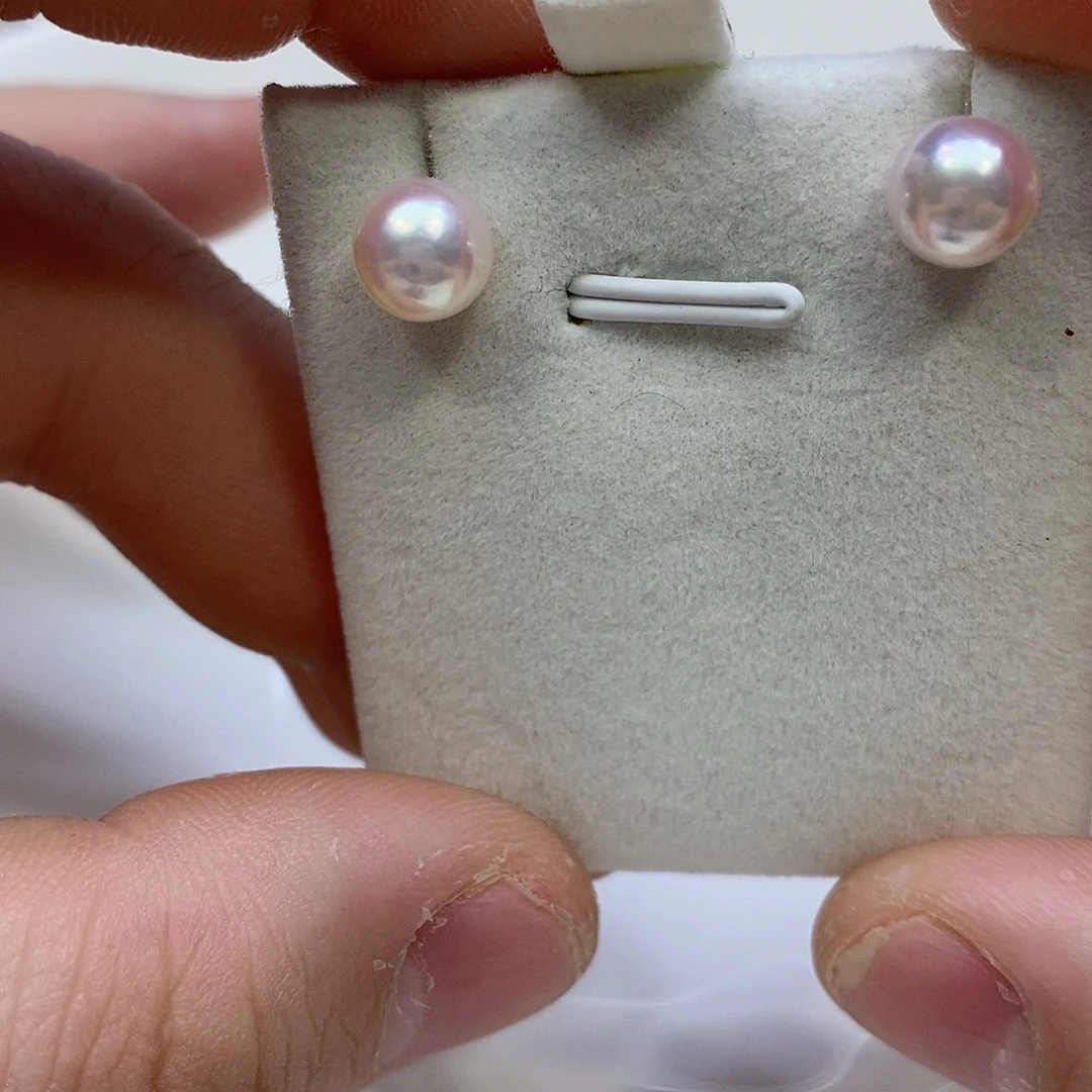 海水珍珠耳饰18K金镶嵌