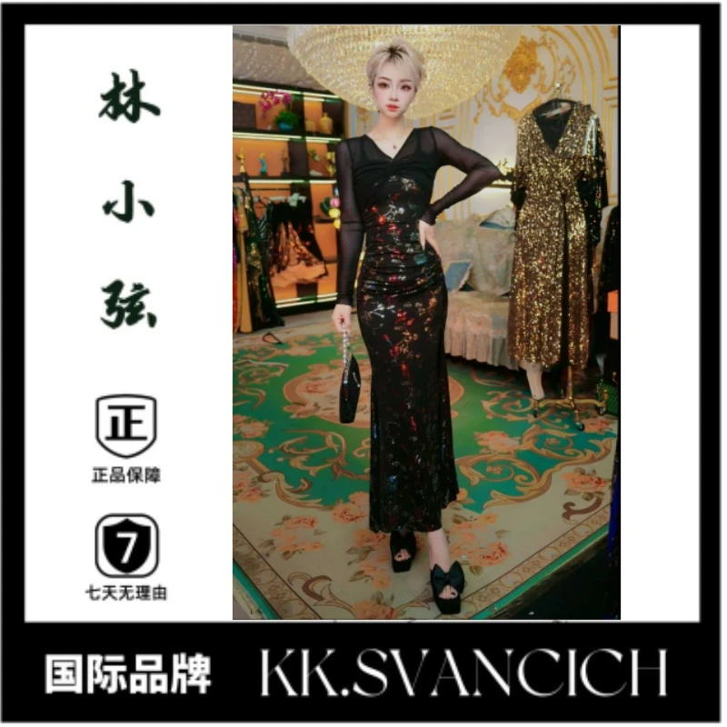 【优雅女神】635连衣裙显瘦时尚大码有弹力妈妈装