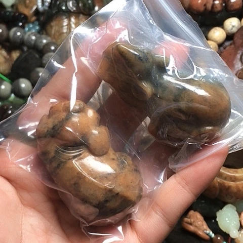 岫岩河磨玉（透闪石质玉）未镶嵌吊坠(不含链)