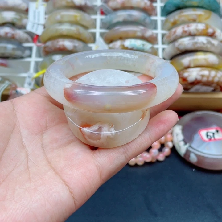 ****）玛瑙/玉髓未镶嵌手镯55.5