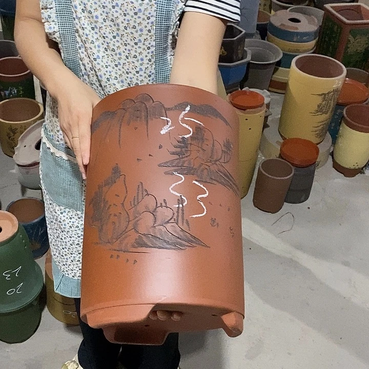 紫砂花盆紫砂花盆