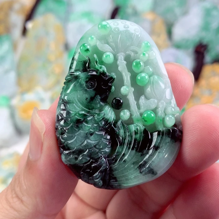 翡翠未镶嵌吊坠(不含链)