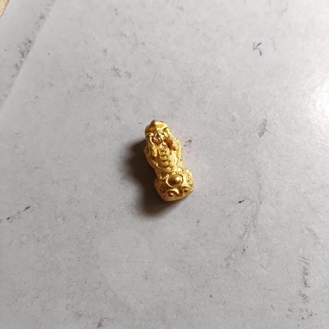 金元宝足金999貔貅珠子首饰