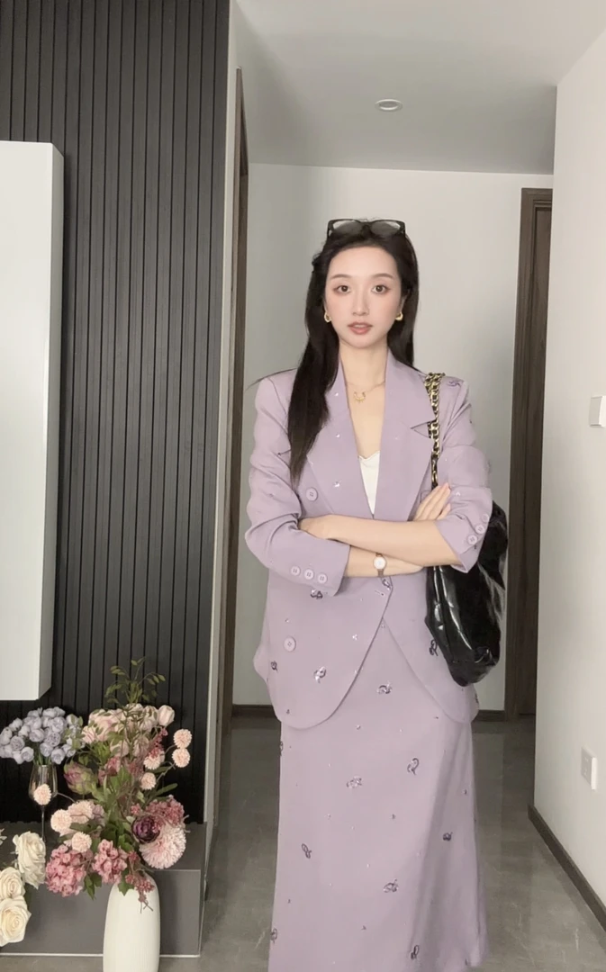 【L·Z】高级百搭春秋复古名媛裤子套装显瘦减龄