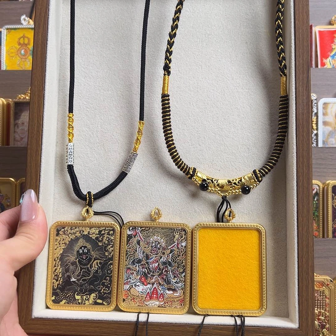 吊坠黑财神 大黑天双面