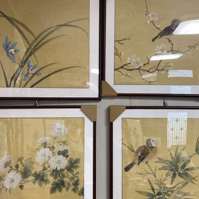 【闪购商品】国画手绘国画工笔带框