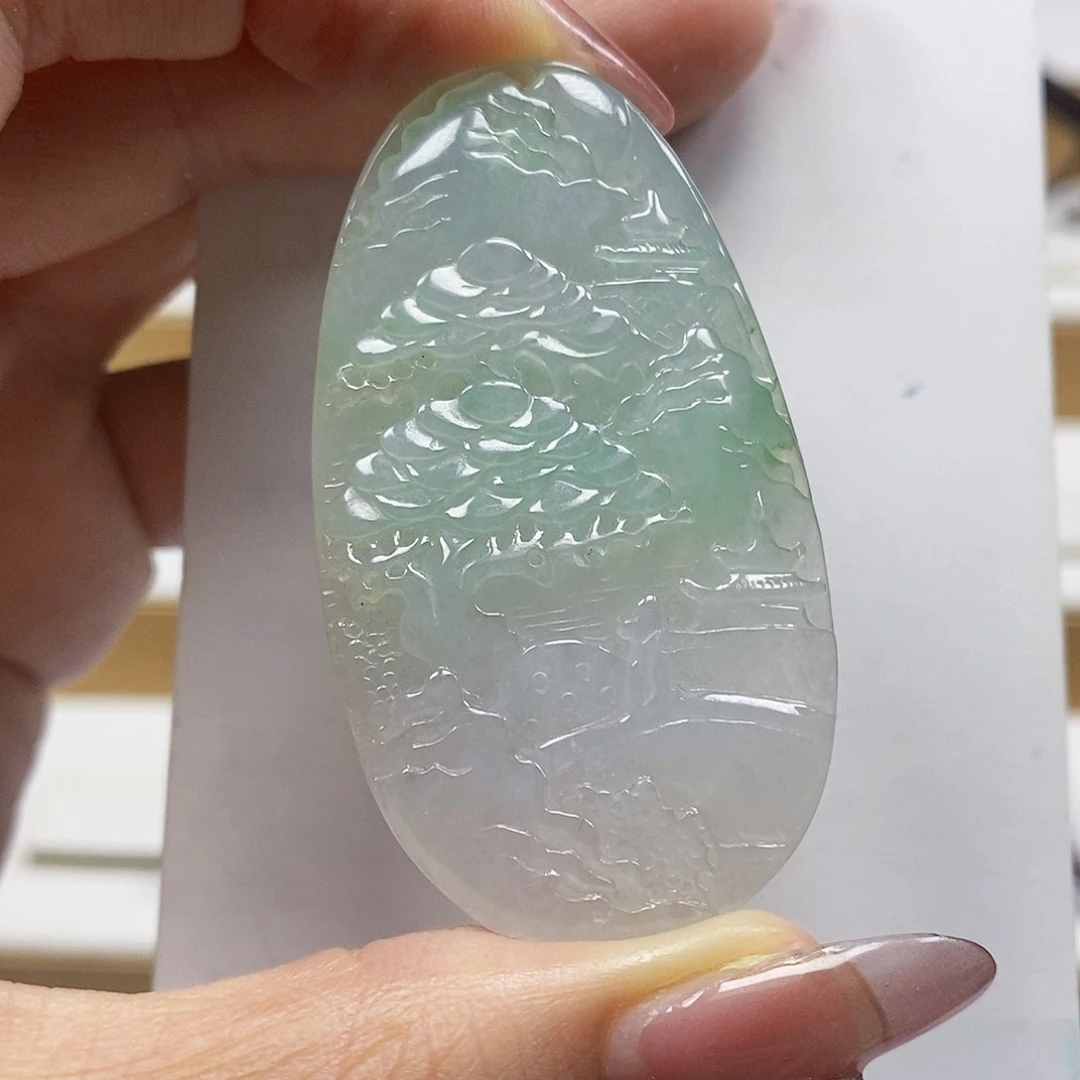 翡翠未镶嵌颈饰翡翠