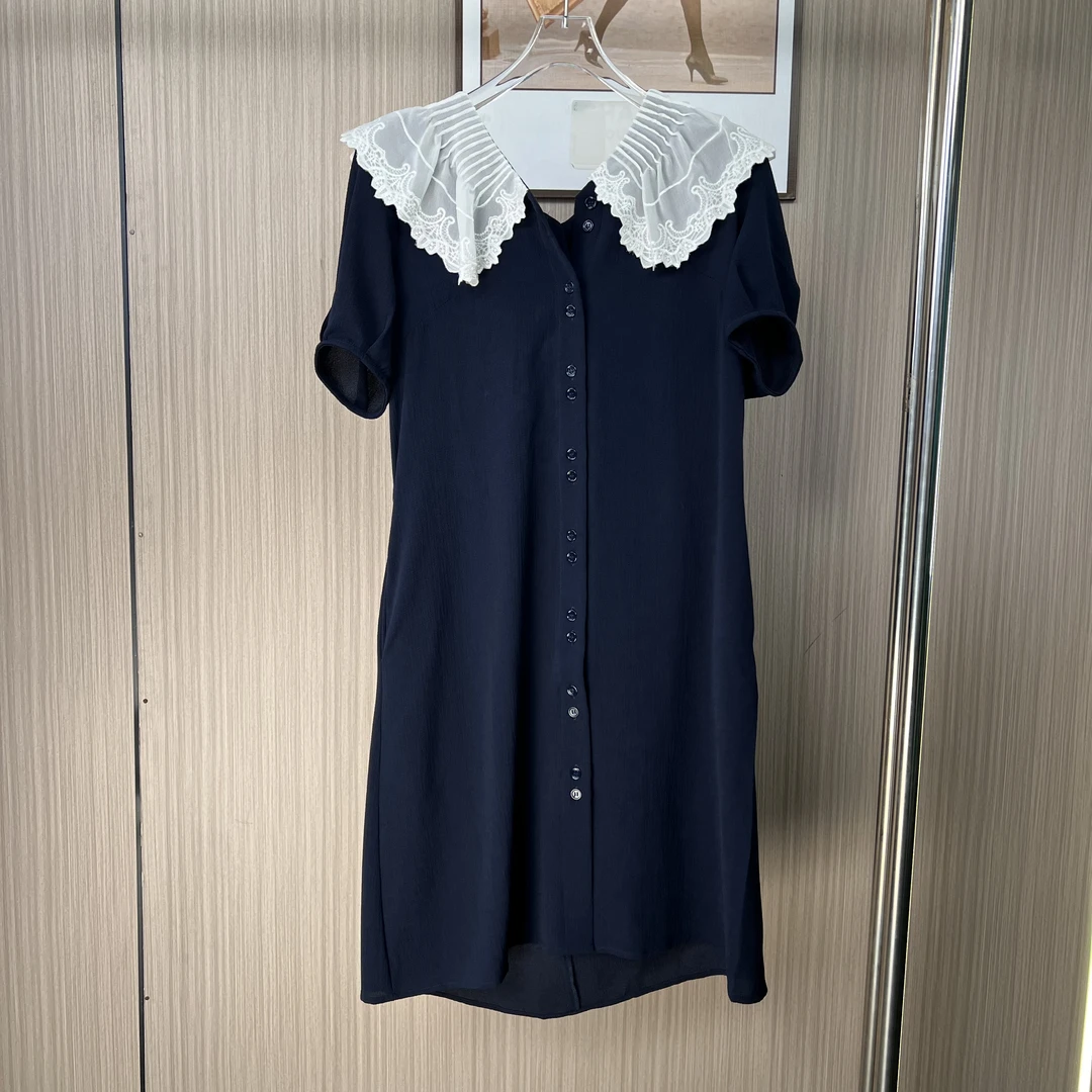 025品牌撤柜女装曼家春夏时尚设计款气质连衣裙