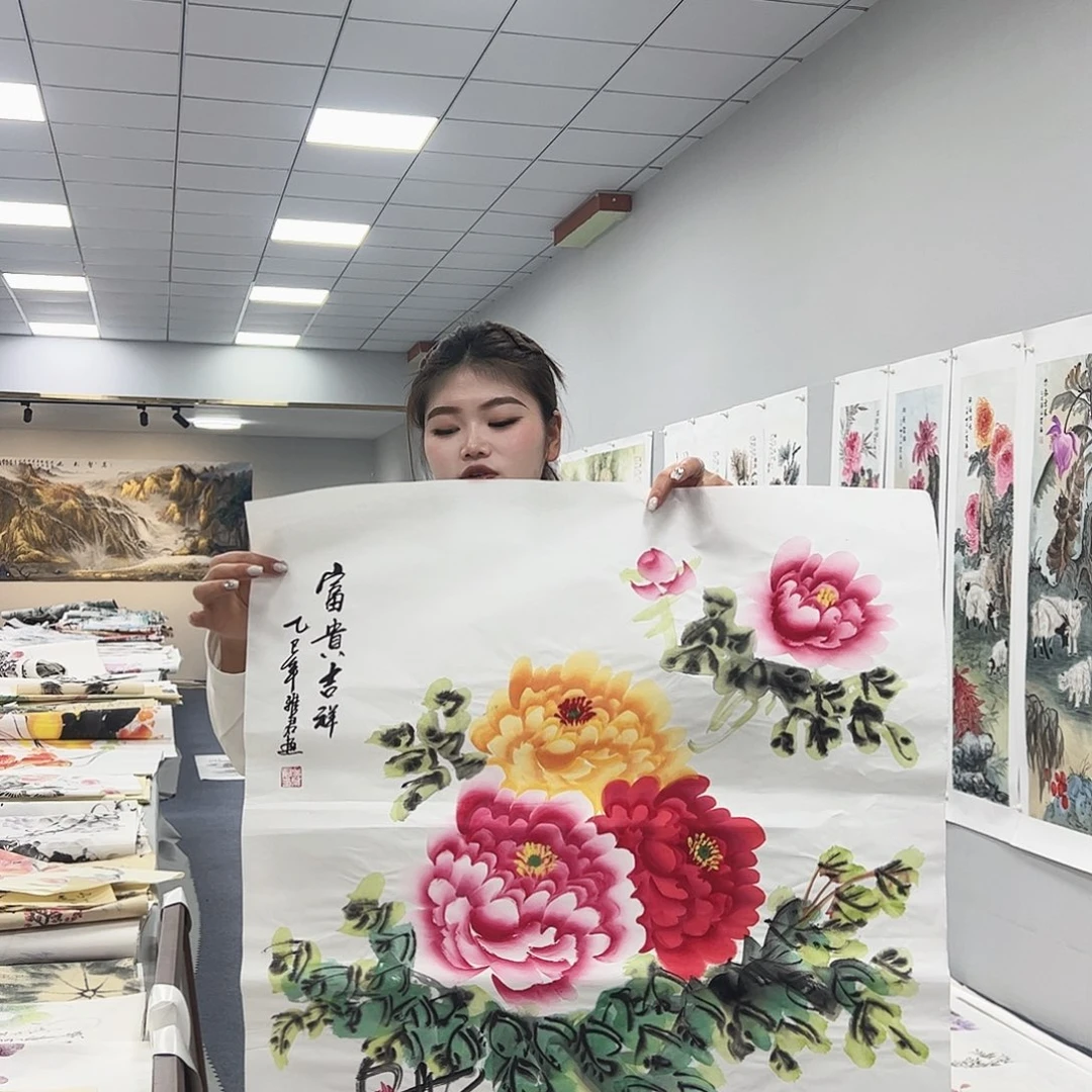 国画国画作品宣纸纯手绘