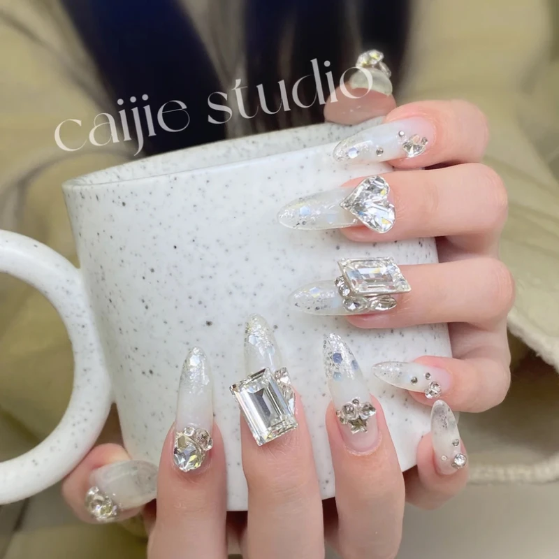 【金光闪闪（拍一宠一）】美甲钻手工冰透钻DIY