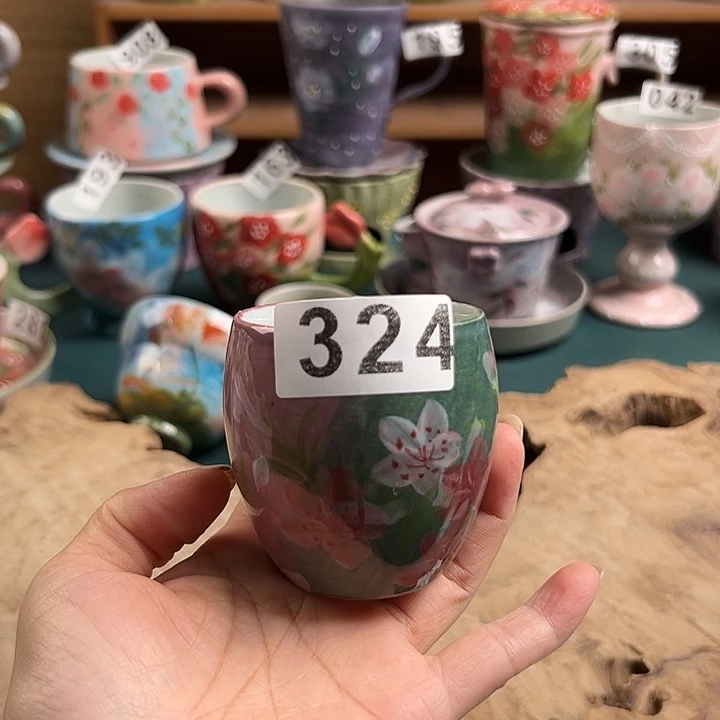 景德镇陶瓷手绘作品324大瑕