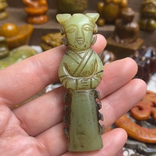 蛇纹石玉未镶嵌颈饰121