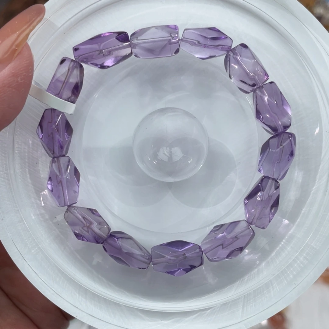 手串水晶未镶嵌019巴西紫水晶随行8m+