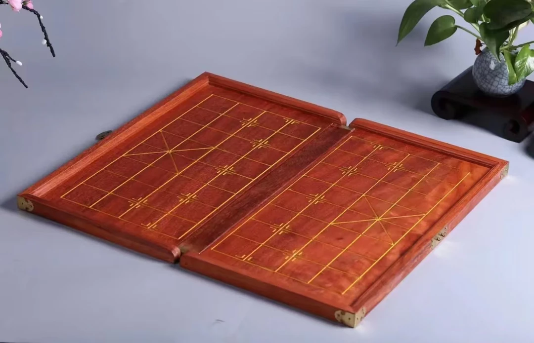 【不含棋子】红花梨邵氏紫檀非洲紫檀实木棋盘折叠棋盘
