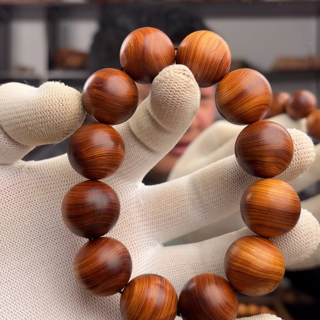 A***空手串/手链柏木（崖柏）20黑油瑕疵