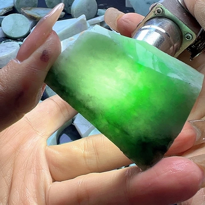 翡翠裸石冰绿翡翠63