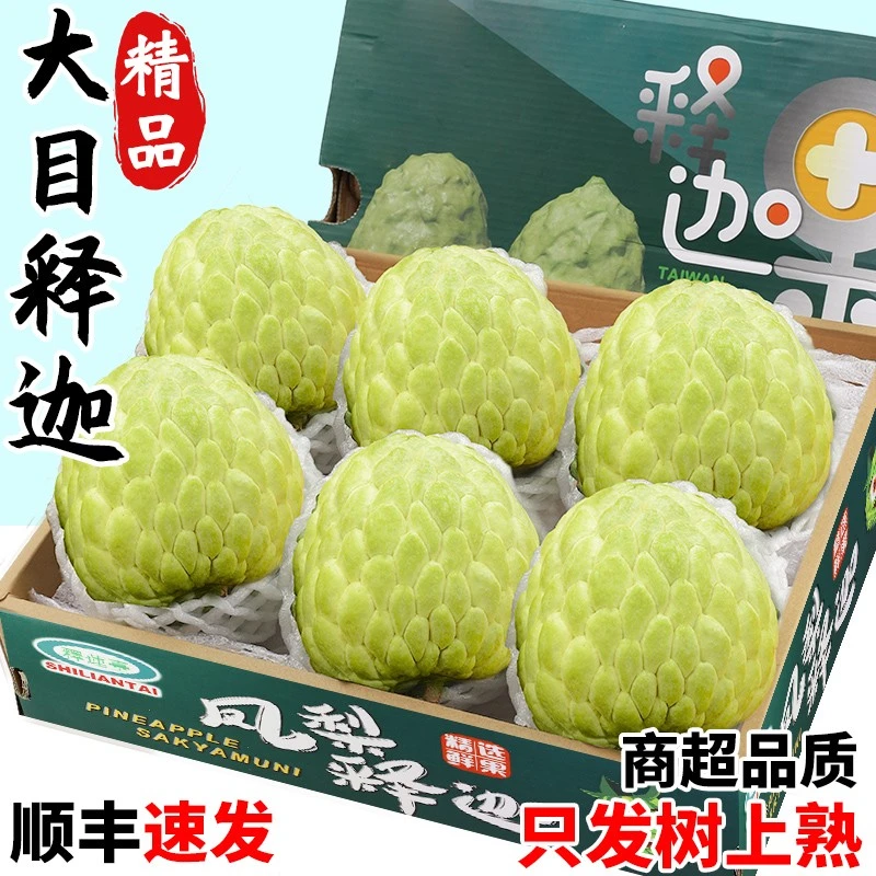 【大乐甄选】泰国大目释迦牛奶凤梨释迦果新鲜水果现摘巨无霸番荔枝