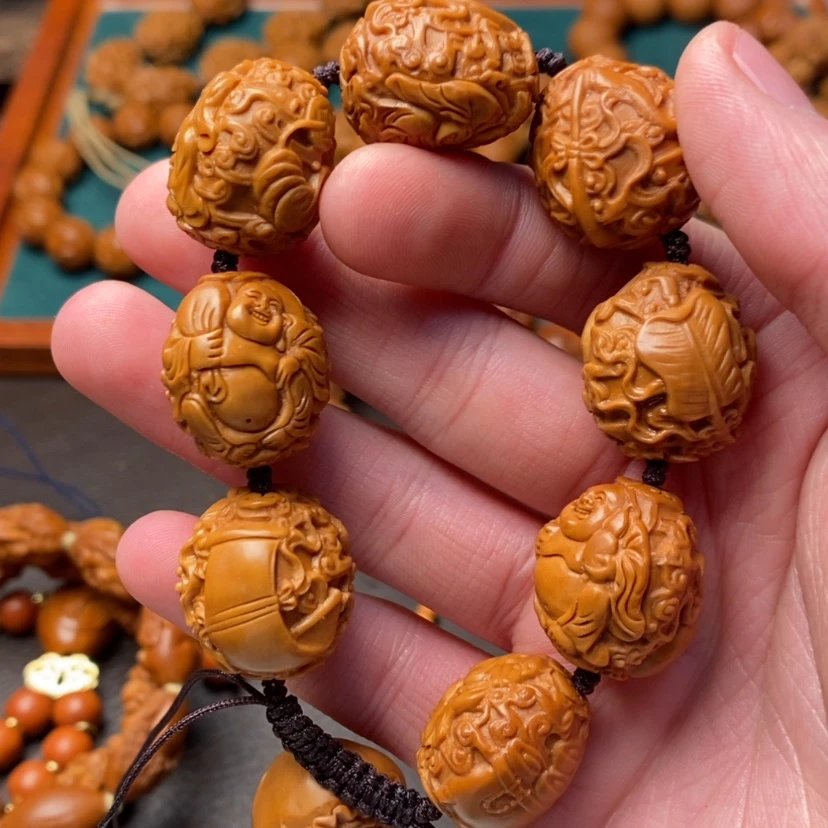 【闪购商品】橄榄核吊坠狗****-橄榄核